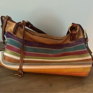 Multicolor Striped Women's Bag